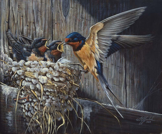 Country Living Barn Swallows Wall Decal
