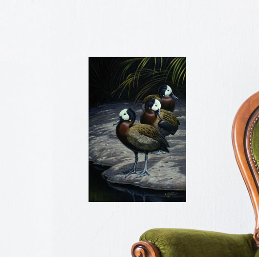 White Faced Whistling Ducks Wall Decal