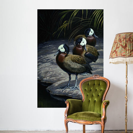 White Faced Whistling Ducks Wall Decal
