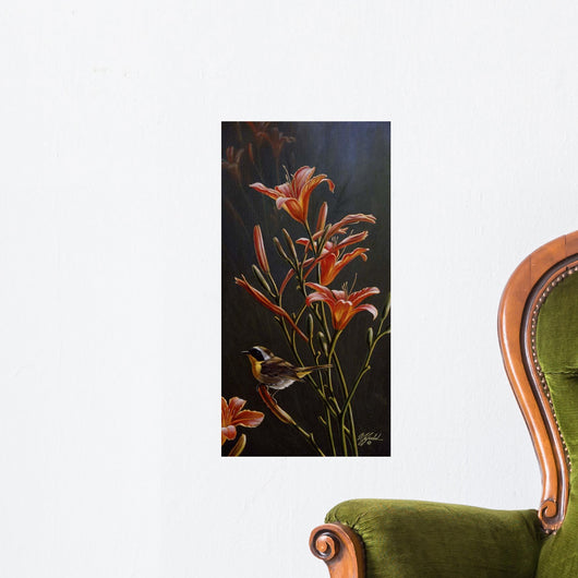 Yellowthroat Daylilies Wall Decal