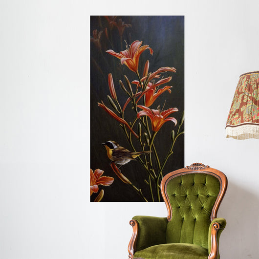 Yellowthroat Daylilies Wall Decal