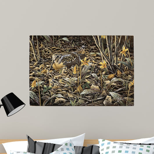 Early Brood Woodcock Young Wall Decal