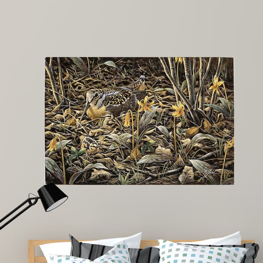 Early Brood Woodcock Young Wall Decal