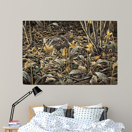 Early Brood Woodcock Young Wall Decal