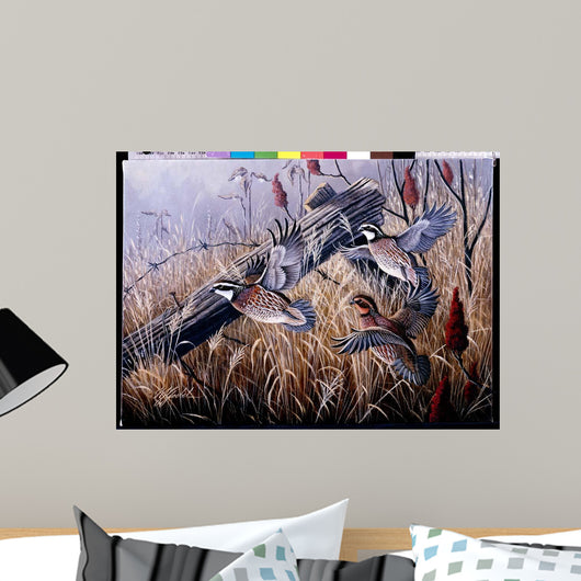 Corner Post Covey Bobwhite Wall Decal