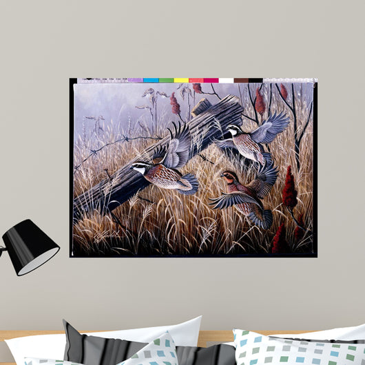 Corner Post Covey Bobwhite Wall Decal