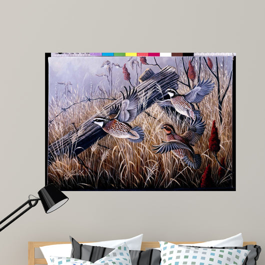 Corner Post Covey Bobwhite Wall Decal