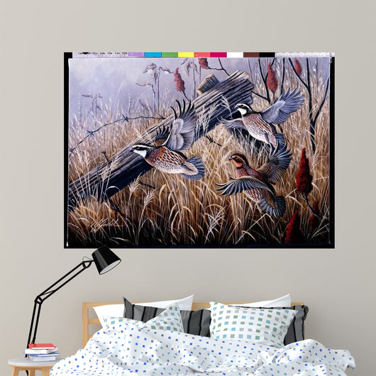 Corner Post Covey Bobwhite Wall Decal