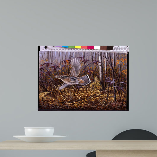 Silver Streak Ruffed Grouse Wall Decal