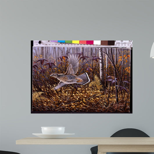 Silver Streak Ruffed Grouse Wall Decal
