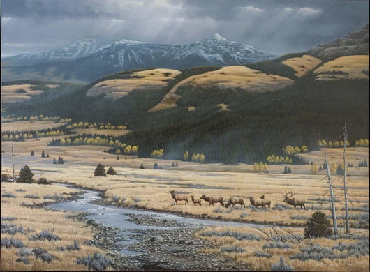 Big Valley Elk Wall Decal