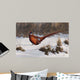 Winter Walk Pheasant Wall Decal