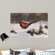 Winter Walk Pheasant Wall Decal