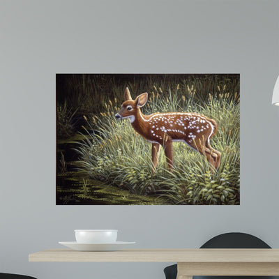 Tall Grass Wall Decal shown on a wall