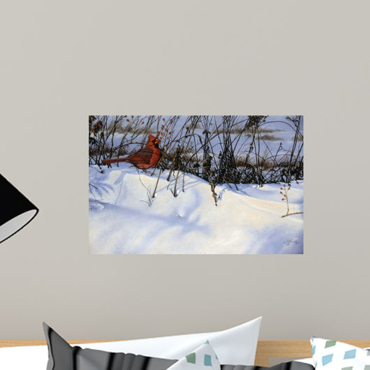 Winter Cardinal Wall Decal