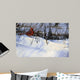 Winter Cardinal Wall Decal