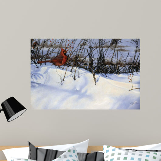 Winter Cardinal Wall Decal