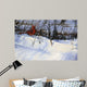 Winter Cardinal Wall Decal