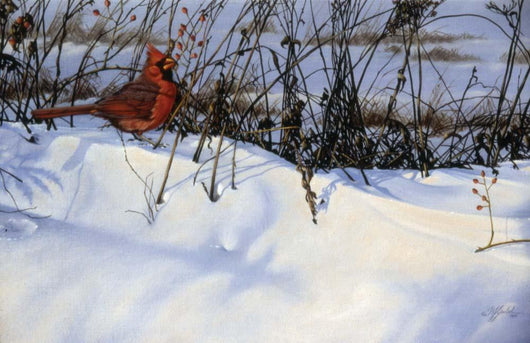 Winter Cardinal Wall Decal