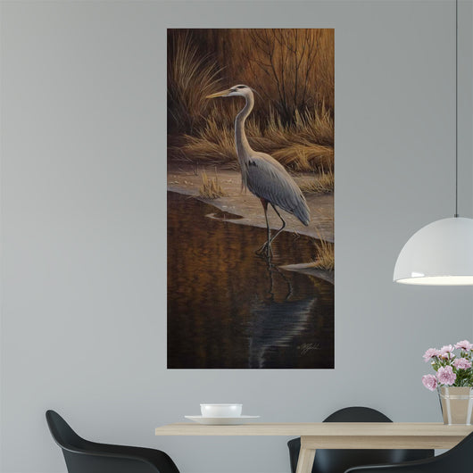 Heron Wading Wall Decal
