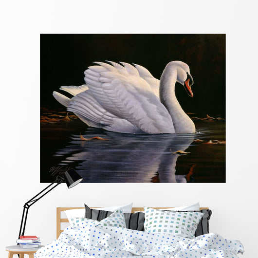 Reflection Mute Swan Wall Decal