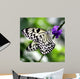 Bw Butterfly Purple Flower Wall Decal