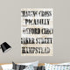 Over and under London Wall Decal
