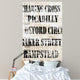 Over and under London Wall Decal