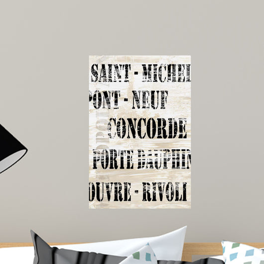 Over and under Paris Wall Decal