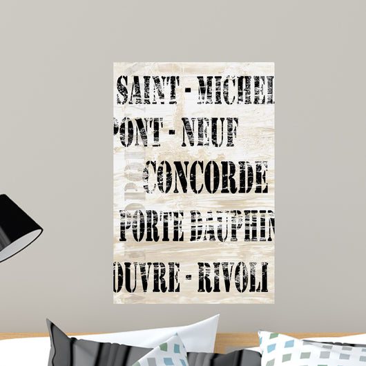 Over and under Paris Wall Decal