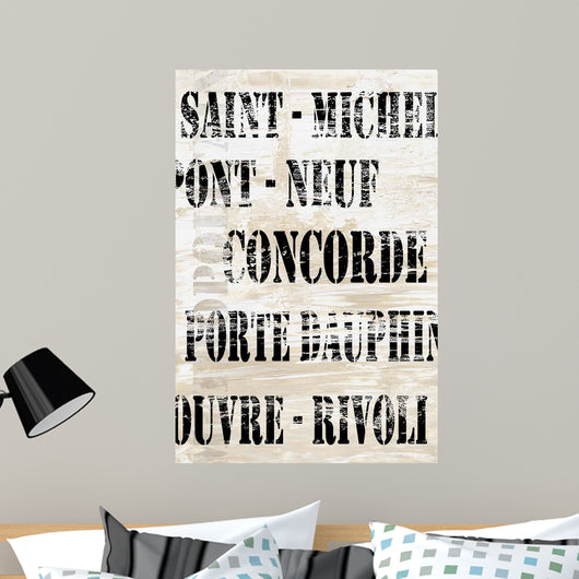Over and under Paris Wall Decal