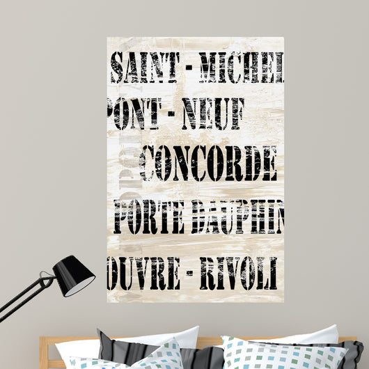 Over and under Paris Wall Decal