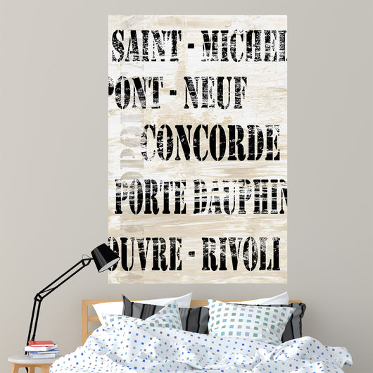Over and under Paris Wall Decal