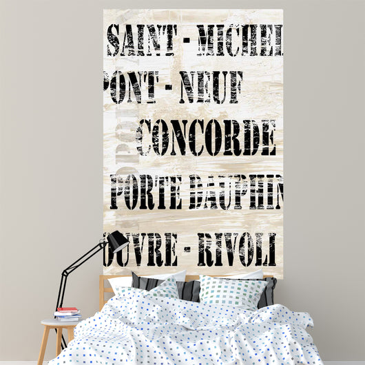 Over and under Paris Wall Decal