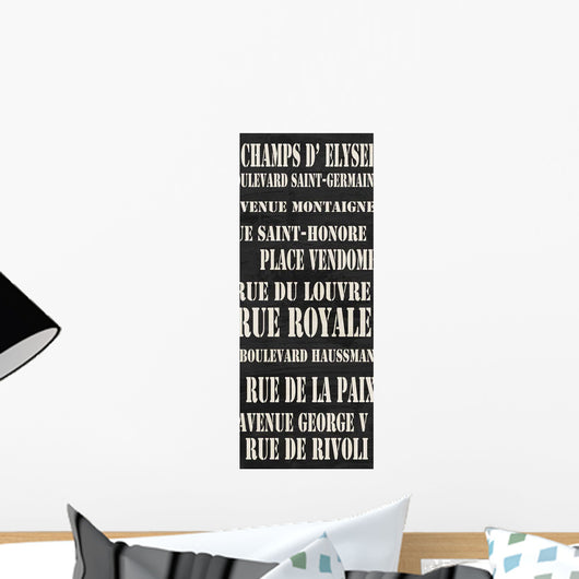 Paris Streets Wall Decal