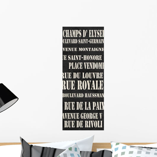 Paris Streets Wall Decal