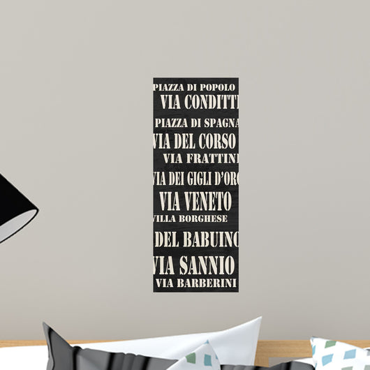 Rome Streets Wall Decal