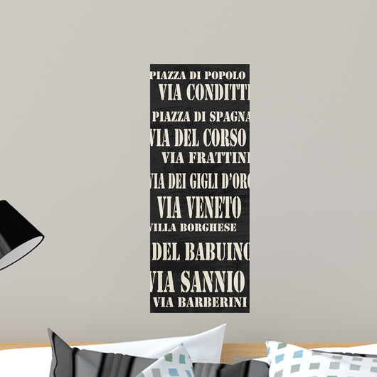 Rome Streets Wall Decal