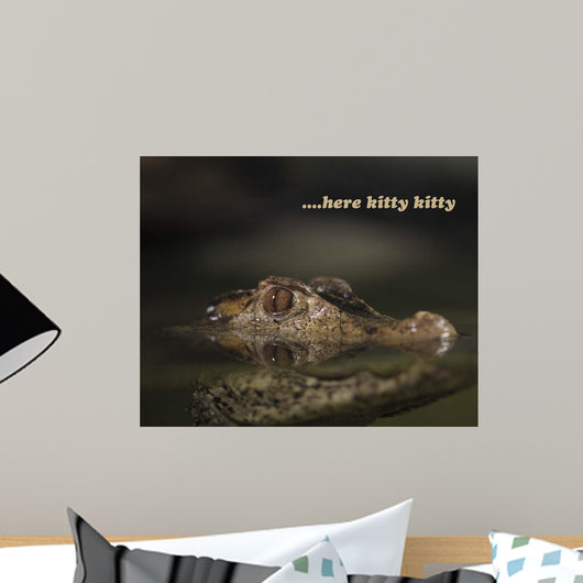 Here Kitty Gator Wall Decal