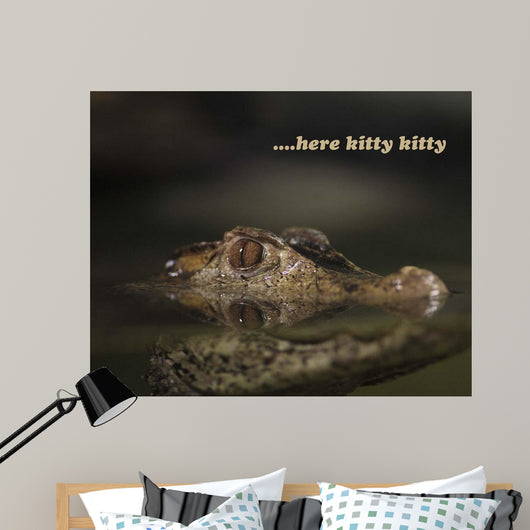 Here Kitty Gator Wall Decal