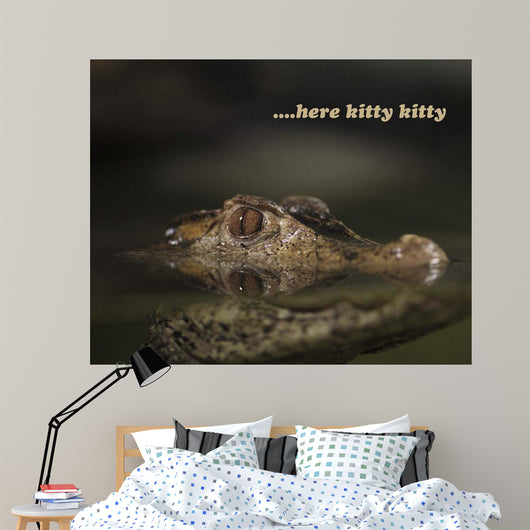 Here Kitty Gator Wall Decal