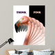 Think Pink Flamingo Wall Decal