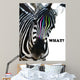 Zebra Colors Wall Decal
