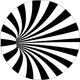 Black and White Vortex Floor Decal