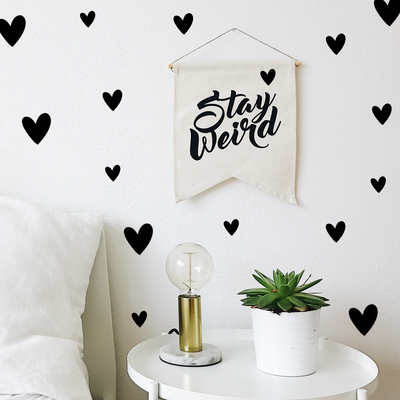 Hearts Wallpaper Sticker Set