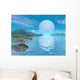 Illustration Hypothetical Idyllic Landscape Wall Decal