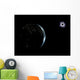Illustration City Lights Dark Wall Decal