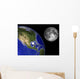 Illustration Enceladus Front Earth Wall Decal