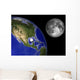 Illustration Enceladus Front Earth Wall Decal