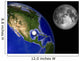 Illustration Enceladus Front Earth Wall Decal